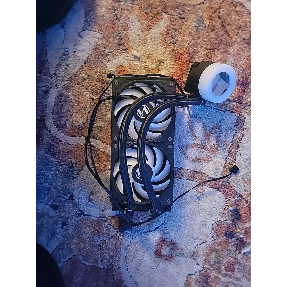 Lian Li Galahad AIO Liquid CPU Cooler  Parts Only One Wire Disconnect See Photo